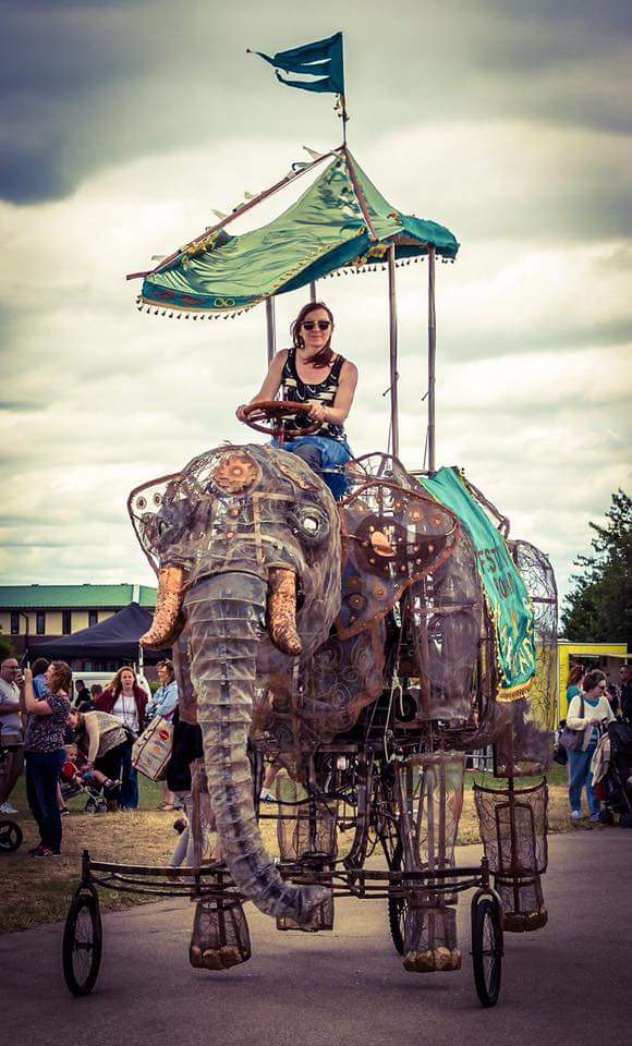 Harminder the mechanical elephant